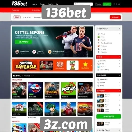 Experiência do usuário na navegação do site 136bet